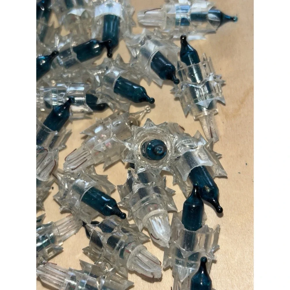 Lot 100+ Vtg Mid Century Christmas Clear Light Bulb Cover Reflector Star Atomic
